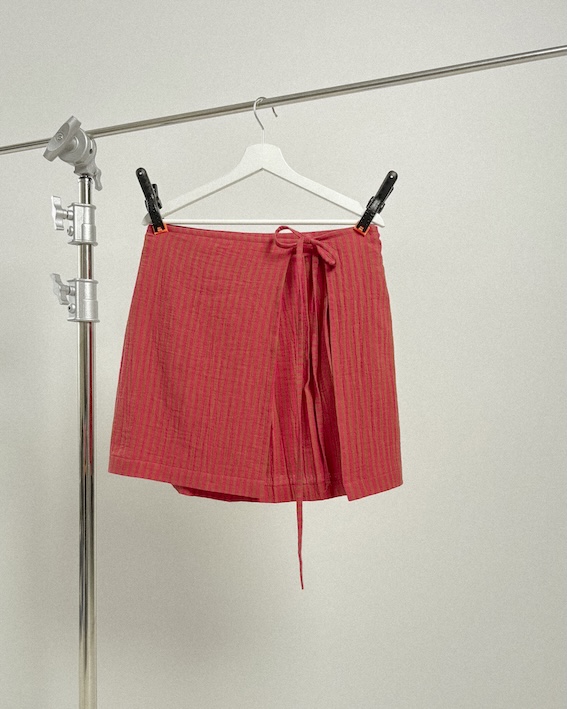 Wrap skirt detail